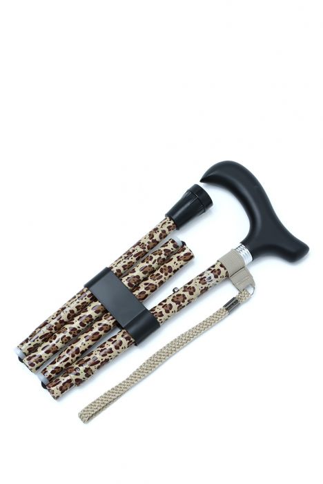 MF606 Kifidis Katlanır Baston B044-8270-3 Leopar Desenli