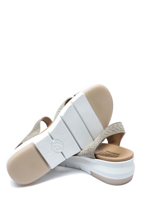 Maira 08 Ac-Kifidis Kadın Anatomik Nubuk Sandalet 36-41 Haki / Khaki Tuareg 2077