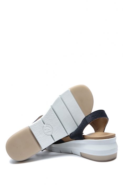 Maira 08 Ac-Kifidis Kadın Anatomik Nubuk Sandalet 36-41 Mavi / Blue Tuareg 2042