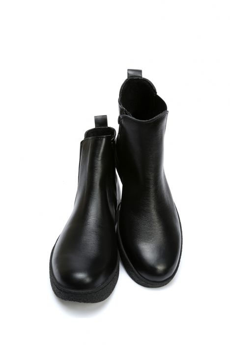 Marina 01 Ac-Kifidis Anatomik Kadın Deri Bot 36-41 Siyah/Black 2738