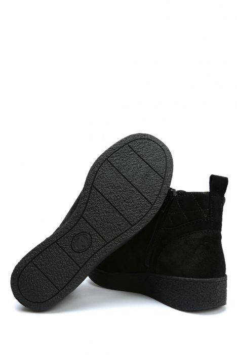 Marina 06 Ac-Kifidis Anatomik Kadın Süet Bot 36-40 Siyah/Black 1038
