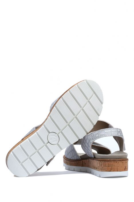 Mia 18 Ac-Kifidis Kadın Anatomik Deri Sandalet 35-41 Beyaz/Ice Pico 2259