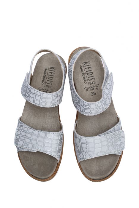 Mia 18 Ac-Kifidis Kadın Anatomik Deri Sandalet 35-41 Beyaz/Ice Pico 2259