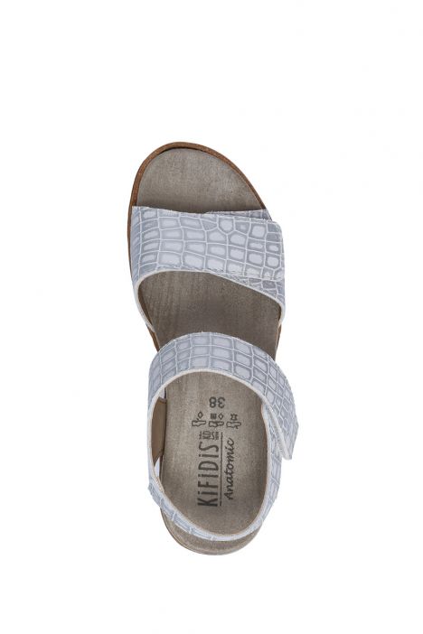 Mia 18 Ac-Kifidis Kadın Anatomik Deri Sandalet 35-41 Beyaz/Ice Pico 2259