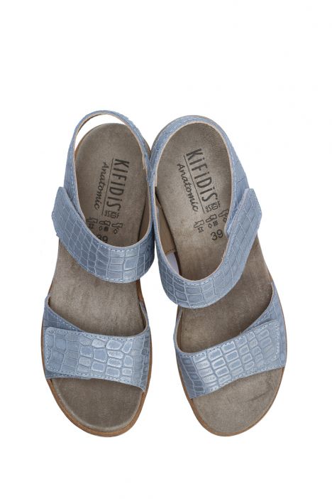 Mia 18 Ac-Kifidis Kadın Anatomik Deri Sandalet 35-41 Mavi/Blue Pico 2252