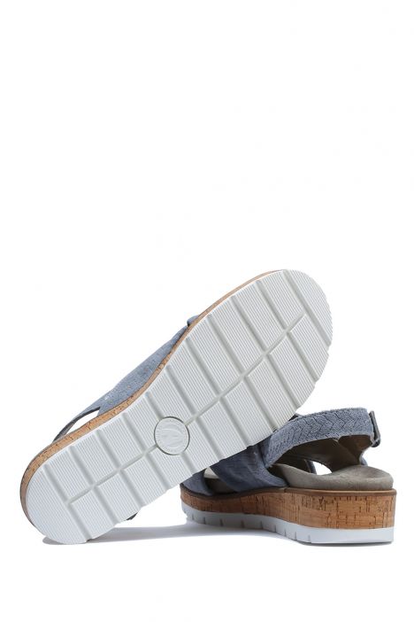Mia 35 Ac-Kifidis Kadın Anatomik Nubuk Sandalet 35-41 Mavi/Sky Tuareg 2072