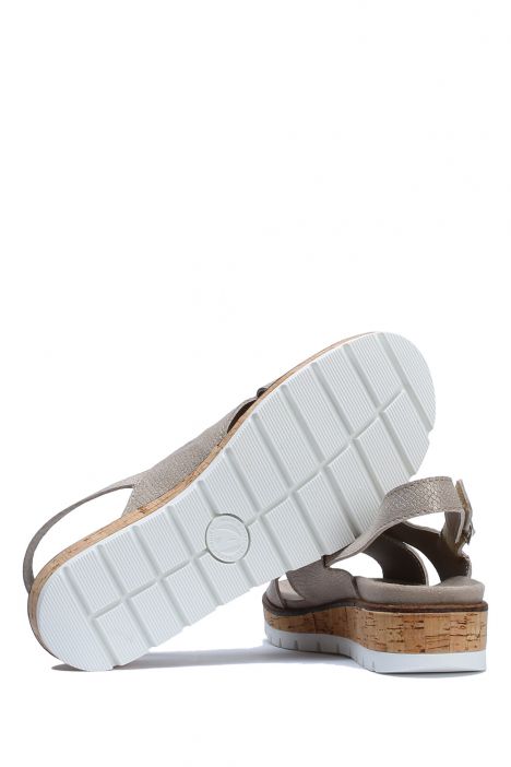 Mia 43 Ac-Kifidis Kadın Sandalet 36-40 Cream Coruna 075