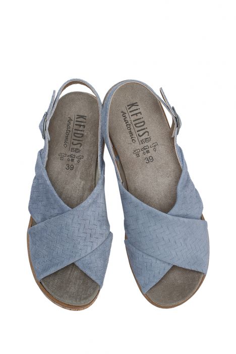 Mia 35 Ac-Kifidis Kadın Anatomik Nubuk Sandalet 35-41 Mavi/Sky Tuareg 2072