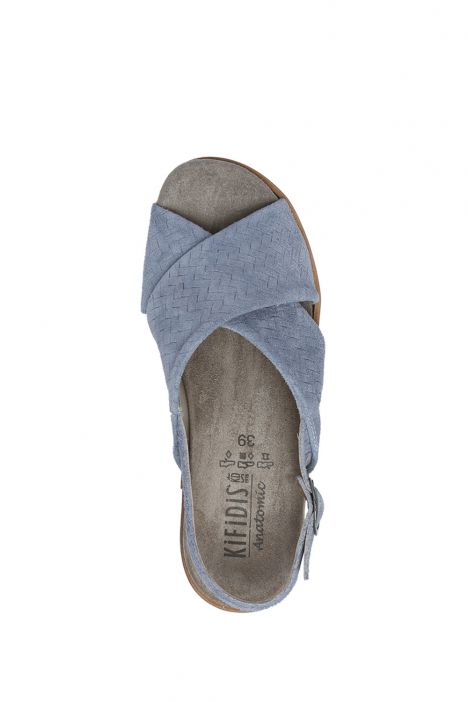 Mia 35 Ac-Kifidis Kadın Anatomik Nubuk Sandalet 35-41 Mavi/Sky Tuareg 2072