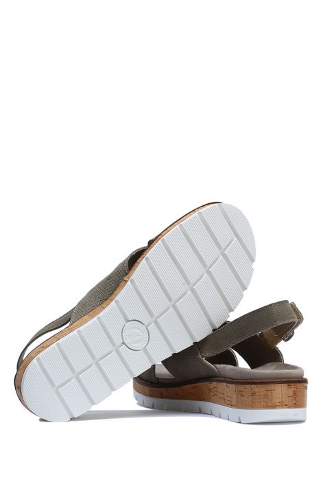 Mia 43 Ac-Kifidis Kadın Sandalet 36-40 Khaki Coruna 077