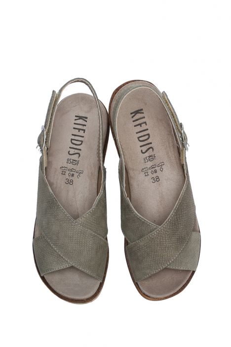 Mia 43 Ac-Kifidis Kadın Sandalet 36-40 Khaki Coruna 077