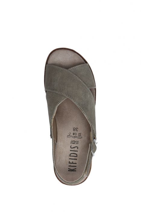 Mia 43 Ac-Kifidis Kadın Sandalet 36-40 Khaki Coruna 077