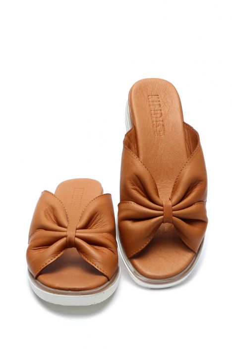 NT883535 Kifidis Anatomik Kadın Deri Topuklu Terlik 36-41 - BT Taba Deri