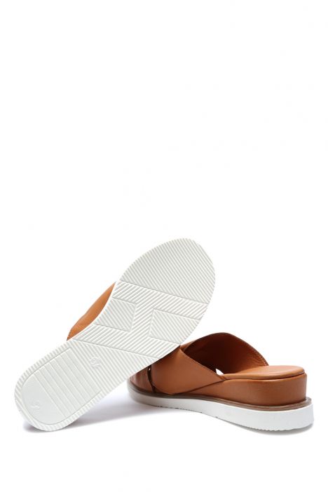 NT883535 Kifidis Anatomik Kadın Deri Topuklu Terlik 36-41 - BT Taba Deri