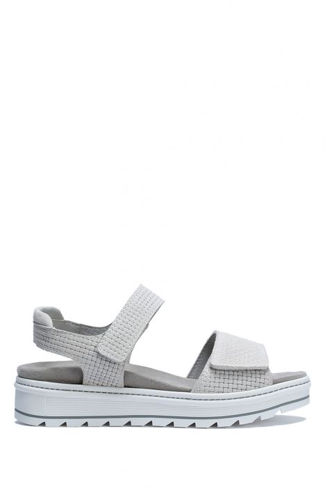 Nala 08 Ac-Kifidis Kadın Anatomik Deri Sandalet 35-41 Beyaz/White Insta 4449/1040