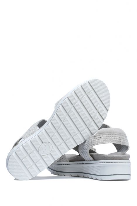Nala 08 Ac-Kifidis Kadın Anatomik Deri Sandalet 35-41 Beyaz/White Insta 4449/1040