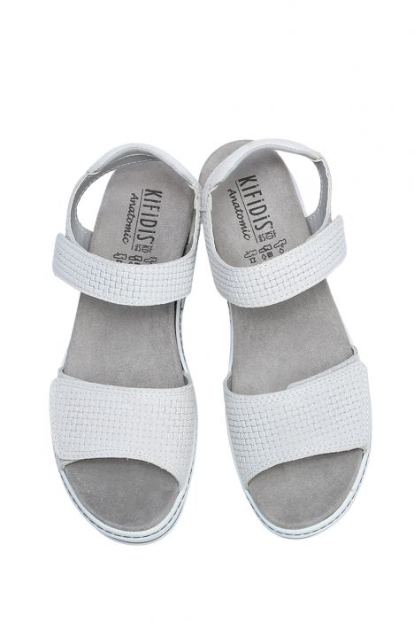 Nala 08 Ac-Kifidis Kadın Anatomik Deri Sandalet 35-41 Beyaz/White Insta 4449/1040
