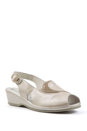 Nanda 01 Ac-Kifidis Kadın Sandalet 35-42 Bej / Beige