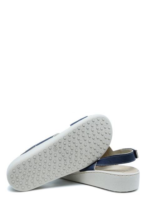 P247 Kifidis Italy Anatomik Kadın Deri Sandalet 36-41 Blu/Lacivert