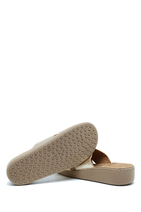 P54 Kifidis Italy Anatomik Kadın Deri Terlik 36-41 Platino/Altın