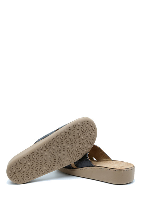 P54 Kifidis Italy Anatomik Kadın Deri Terlik 36-41 Nero/Siyah