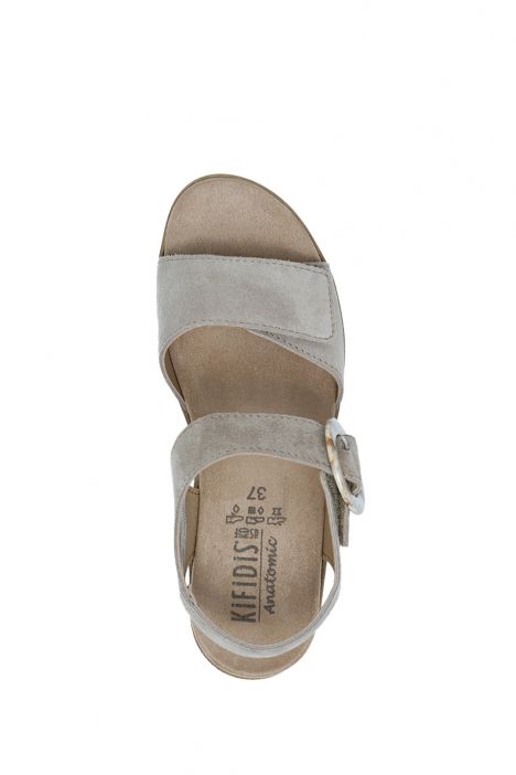 Palma 05 Ac-Kifidis Kadın Anatomik Deri Sandalet 36-41 Vizon/Avola 1116