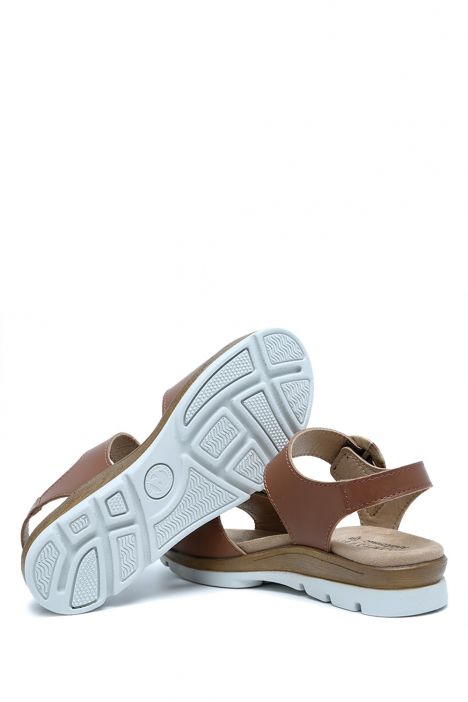 Palma 05 Ac-Kifidis Kadın Anatomik Deri Sandalet 36-41 Kahve/Tan 743