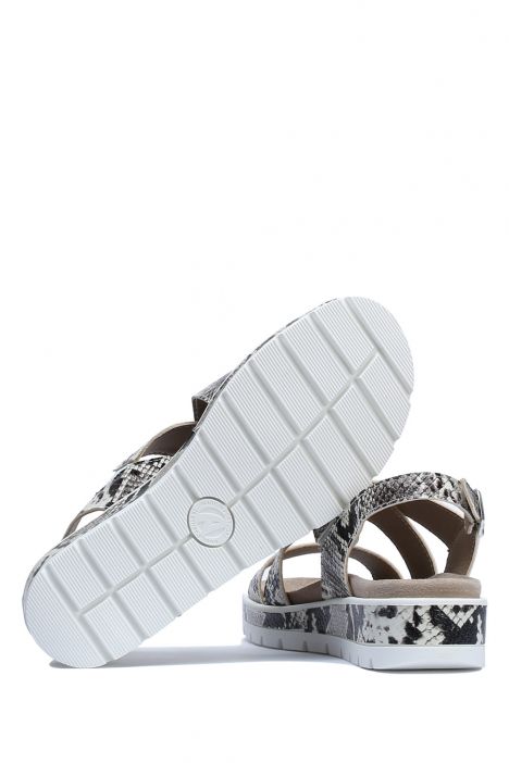 Pia 03 Ac-Kifidis Kadın Sandalet 36-39 Ivory Python 229
