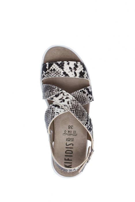 Pia 03 Ac-Kifidis Kadın Sandalet 36-39 Ivory Python 229