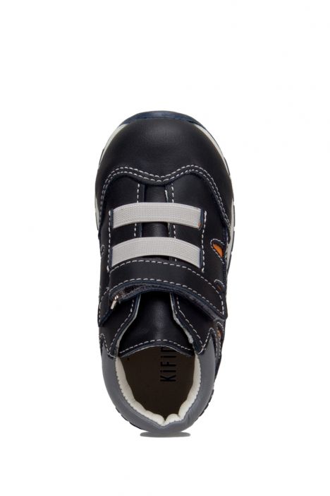 RK21 Kifidis-Kids Unisex Çocuk Deri Spor Ayakkabı 23-30 Lacivert Deri