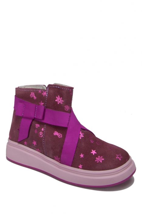 RP08 Kifidis Paplus Kız Çocuk Nubuk Bot 25-30 Lila Süet / Lillac Suede
