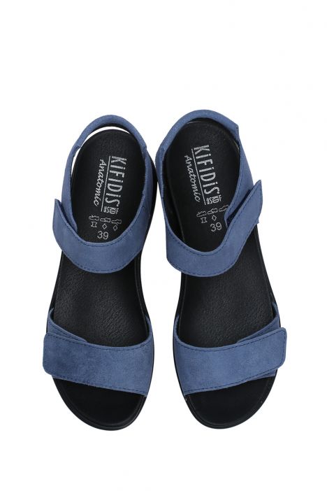 Reese 29 Ac-Kifidis Kadın Anatomik Deri Sandalet 35-41 Lacivert Nubuk/Sky Tijuca 1932