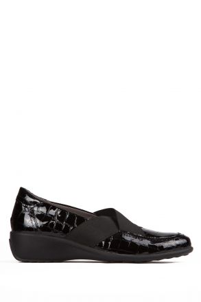 Rosana 07 Ac-Kifidis Kadın Ayakkabı 35-41 Siyah Krokodil / Black Croco