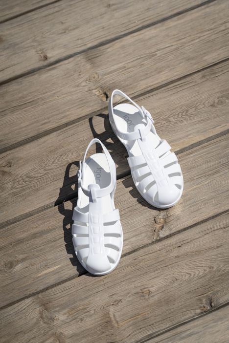 S10258 Igor Biarritz Brillo Kadın Sandalet 36-40 Beyaz-001 Blanco