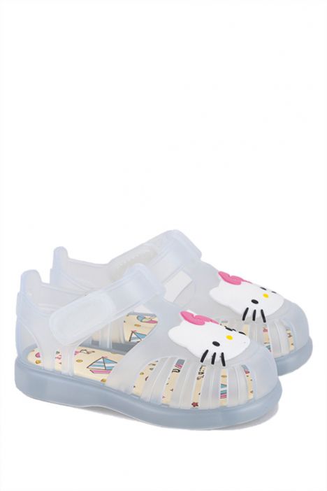 S10268 Igor Tobby V. Kitty Çocuk Sandalet 20-27 038-Transparan/Bianco