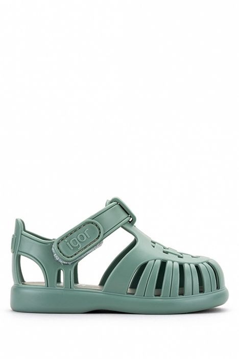 S10271 Igor Tobby Solid Çocuk Sandalet 20-27 Yeşil - Nuevo Verde 384