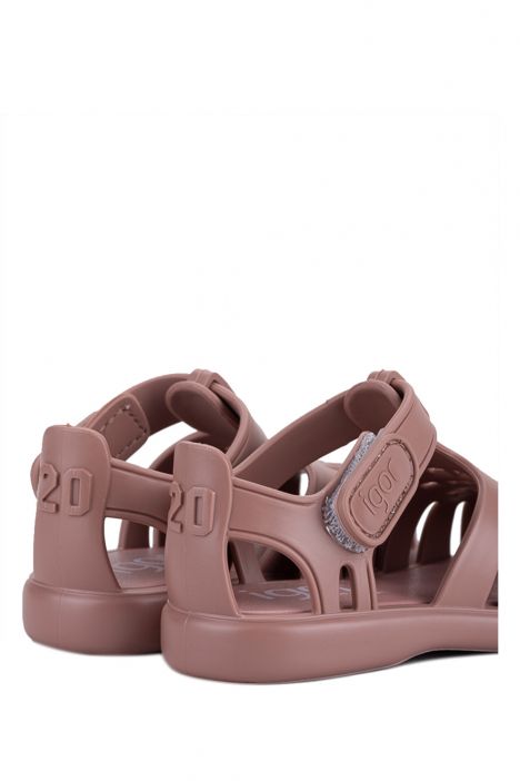 S10271 Igor Tobby Solid Çocuk Sandalet 20-27 Gül Kurusu-010 Rosa