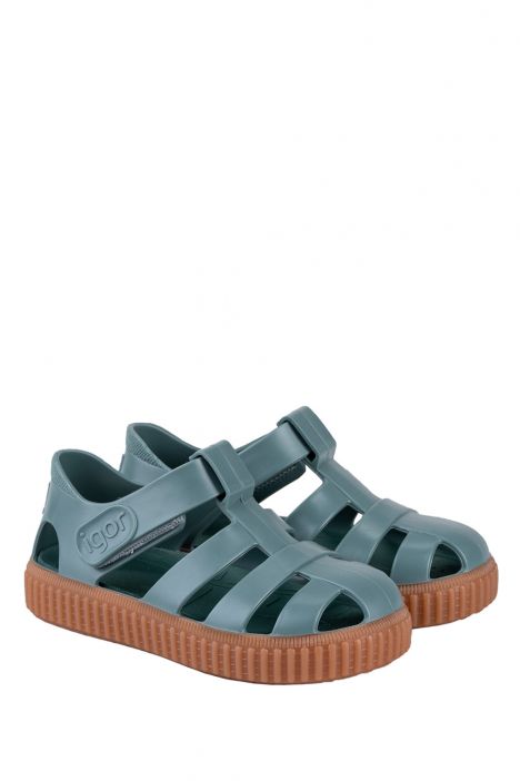 S10291 Igor Nico Caramelo Çocuk Sandalet 20-30 Yeşil / Salvia 231