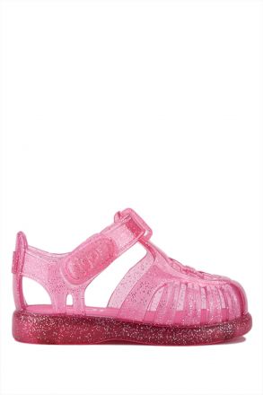 S10308 Igor Tobby Gloss Glitter Çocuk Sandalet 20-25 Pembe / Tr. Fusia Glitter 057