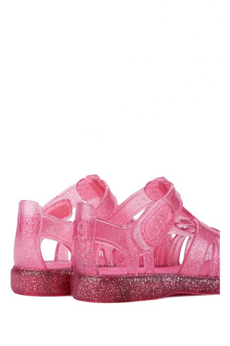 S10308 Igor Tobby Gloss Glitter Çocuk Sandalet 20-25 Pembe / Tr. Fusia Glitter 057