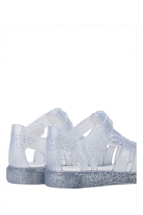 S10308 Igor Tobby Gloss Glitter Çocuk Sandalet 20-25 Transparan-091 Tr. Transparente Glitter