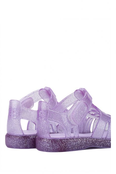S10308 Igor Tobby Gloss Glitter Çocuk Sandalet 20-25 Mor-212 Tr. Malva Glitter