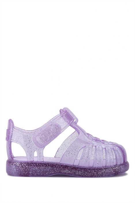 S10308 Igor Tobby Gloss Glitter Çocuk Sandalet 20-25 Mor-212 Tr. Malva Glitter