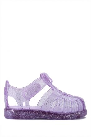 S10308 Igor Tobby Gloss Glitter Çocuk Sandalet 20-25 Mor-212 Tr. Malva Glitter