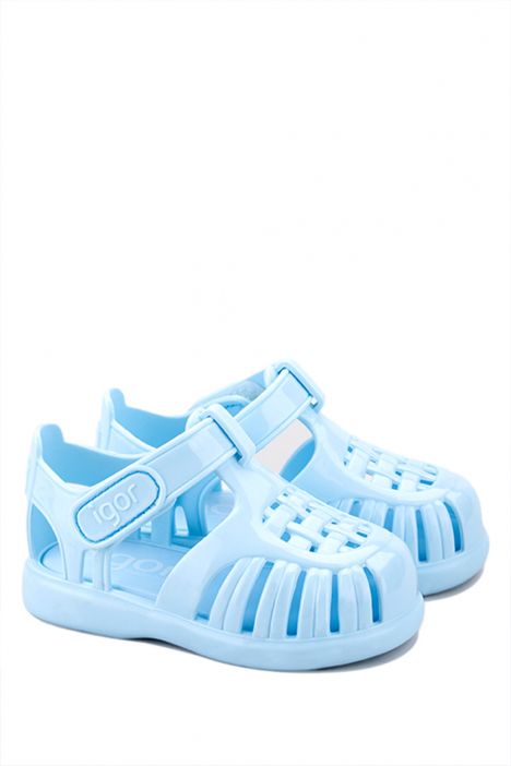 S10311 Igor Toby Gloss Çocuk Sandalet 20-25 Mavi-006 Celeste