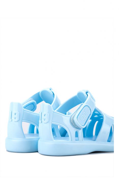 S10311 Igor Toby Gloss Çocuk Sandalet 20-25 Mavi-006 Celeste