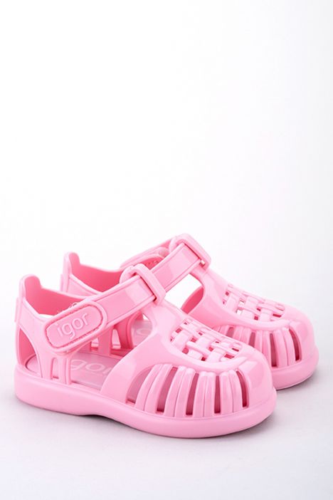 S10311 Igor Toby Gloss Çocuk Sandalet 20-25 Pembe-010 Rosa