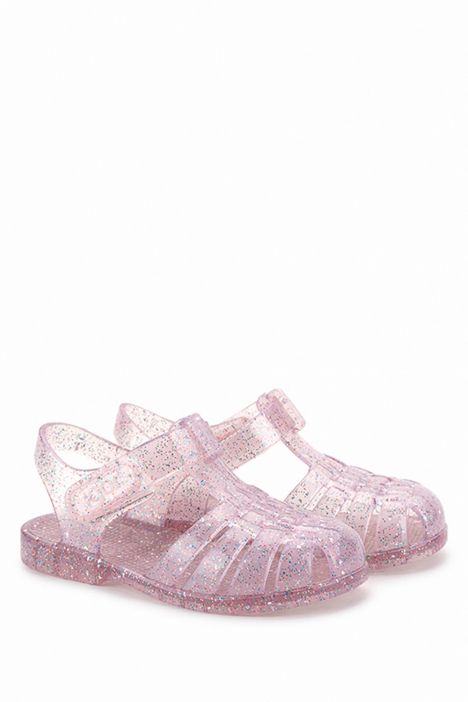 S10329 Igor Clasica Cristal Çocuk Sandalet 22-34 Pembe / Tr. Rosa Multi GlitteR 385