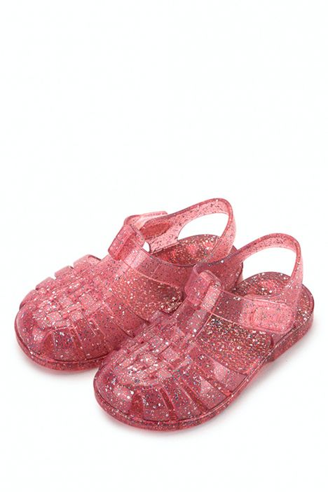 S10329 Igor Clasica Cristal Çocuk Sandalet 22-34 Fuşya / Fucsia Multi Glitter 387