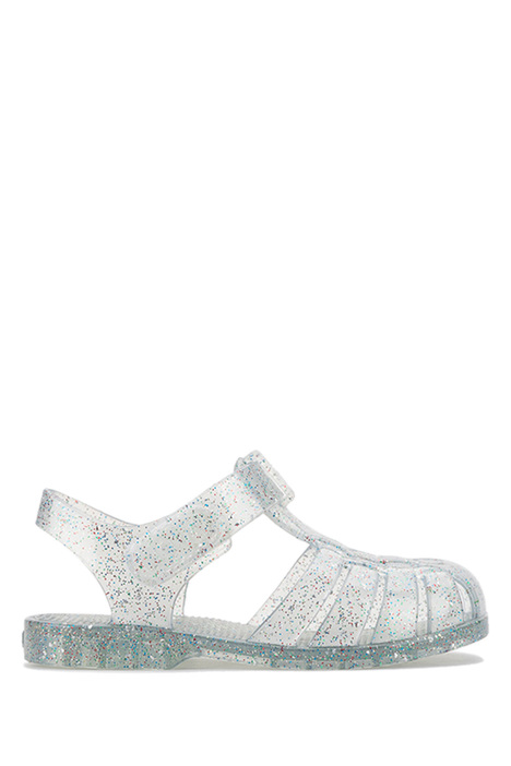S10329 Igor Clasica Cristal Çocuk Sandalet 22-34 Transparan / Transparente Multi Glitter 386